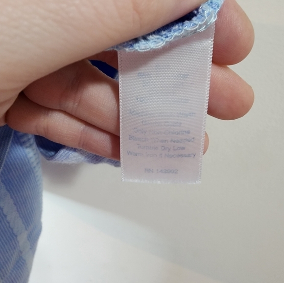 Sail to Sable Blue and White Striped Mini Dress, size small, excellent cond. - Picture 5 of 11